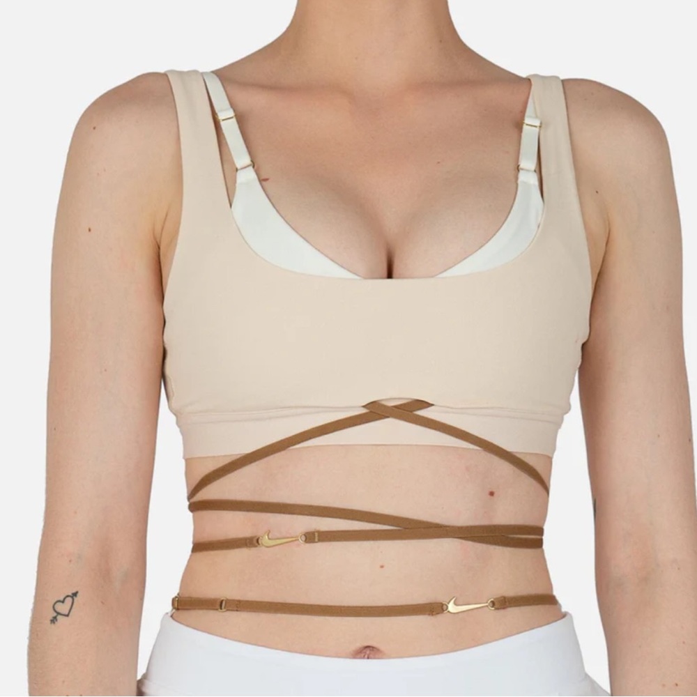 Nike x Jacquemus layered wrap sports bra XS rare with tags